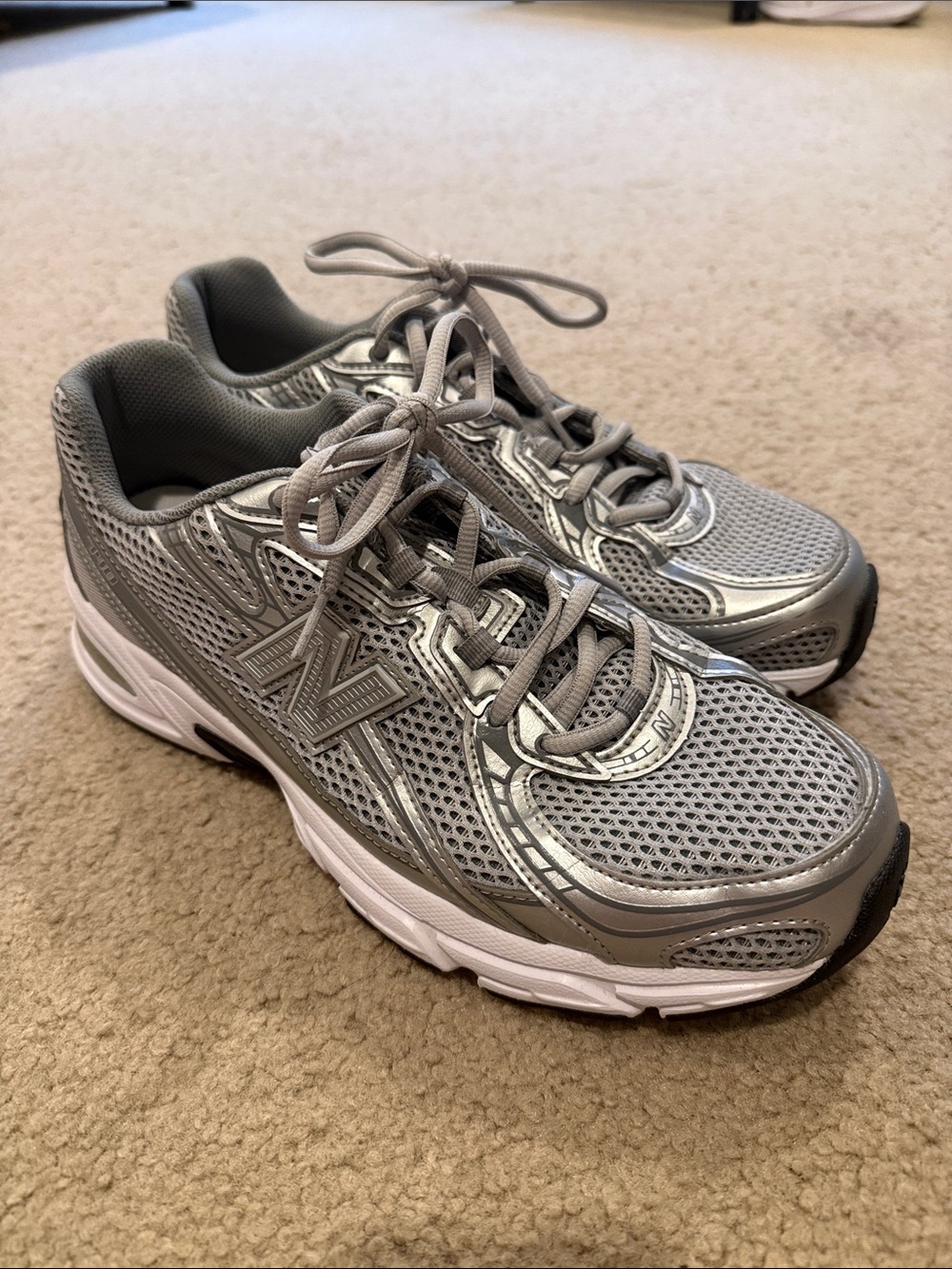New Balance Men's Silver/Grey 740’s Athletic Running Shoes
